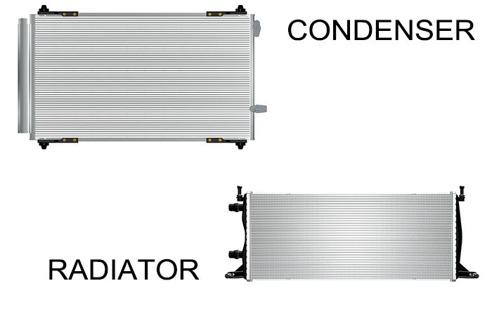The difference between automotive radiators and automotive condensers: Professional analysis and Consumer guide.