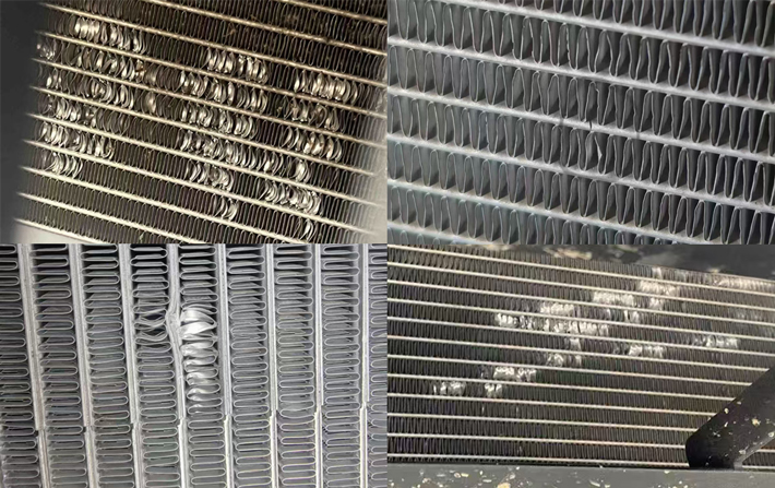 Emergency steps for a condenser punctured by a stone?
